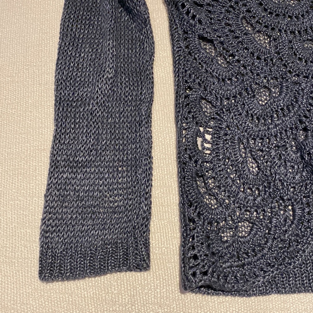 Blue Linen Sweater - Picture 6 of 13